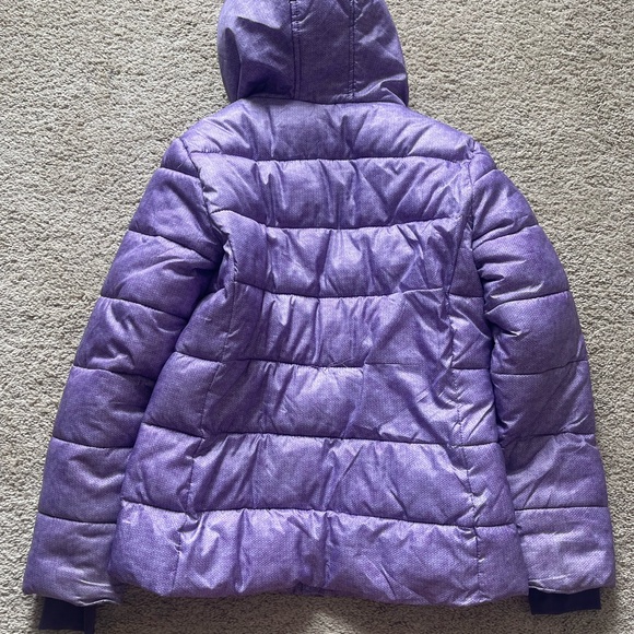 Girls Purple Champion 9 Puffer Jacket Size 9/10 - Picture 7 of 7
